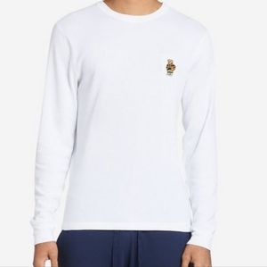 Polo RALPH LAUREN Men’s Shirt Polo Bear Waffle Knit Thermal Long Sleeve S